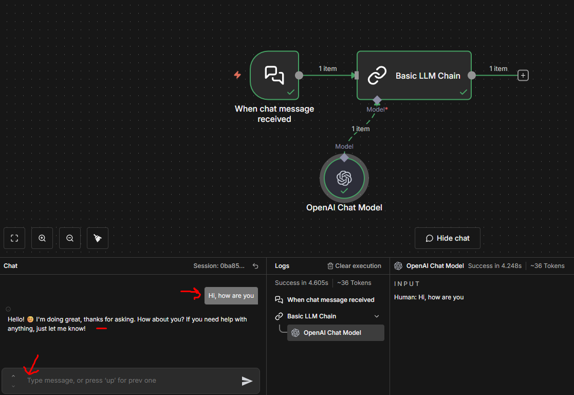 N8N LM Studio Connection Step 6